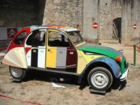 Citroen 2CV multicolore